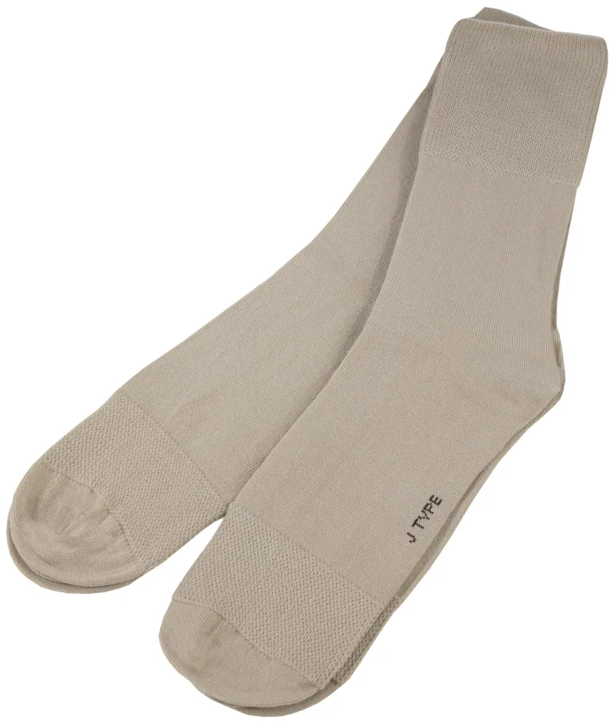 Komfortsocken, beige, Größe 43-46, 2 Paar