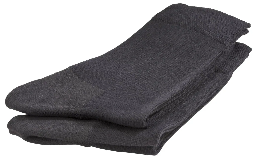Klassik Socken 2er Pack, Farbe schwarz, Gr.43/46