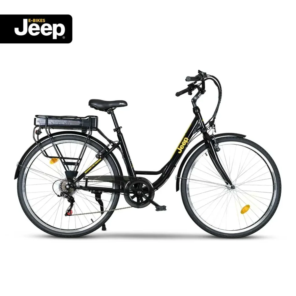 Unisex City E-Bike, 28 Zoll , Rahmengröße 44 cm 6-Gang Kettenschaltung, schwarz, ECR 3000