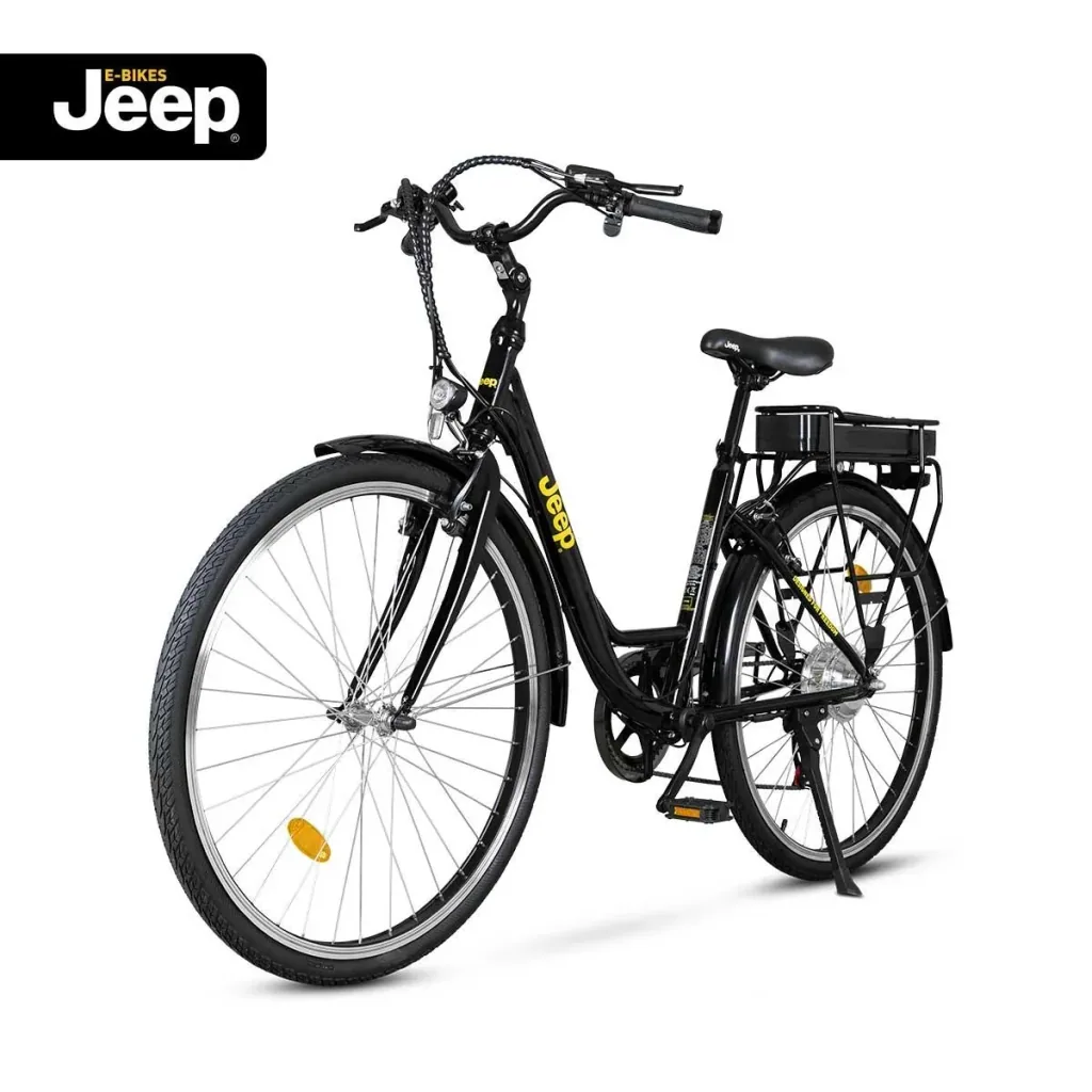 Unisex City E-Bike, 28 Zoll , Rahmengröße 44 cm 6-Gang Kettenschaltung, schwarz, ECR 3000