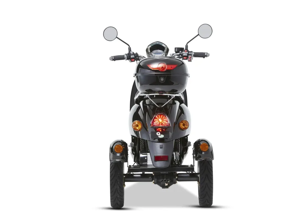 3-Rad E-Mobil Modena 25 km/h - schwarz - Neue Roller-Optik mit dem Komfort eines Elektromobils