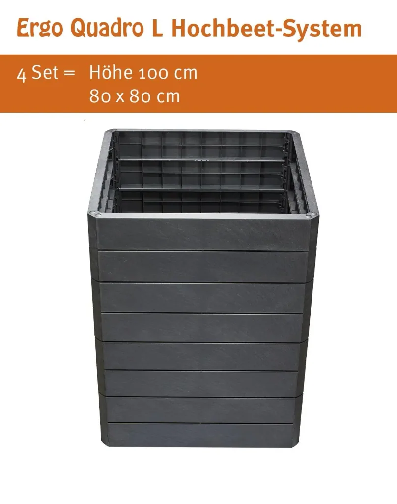 Hochbeet-System Stone "Ergo Quadro", Größe L