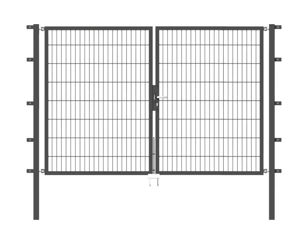 Doppeltor Flexo mit Zubehör, anthrazit, Breite 250 cm, Höhe 160 cm, PF: 60x60 cm