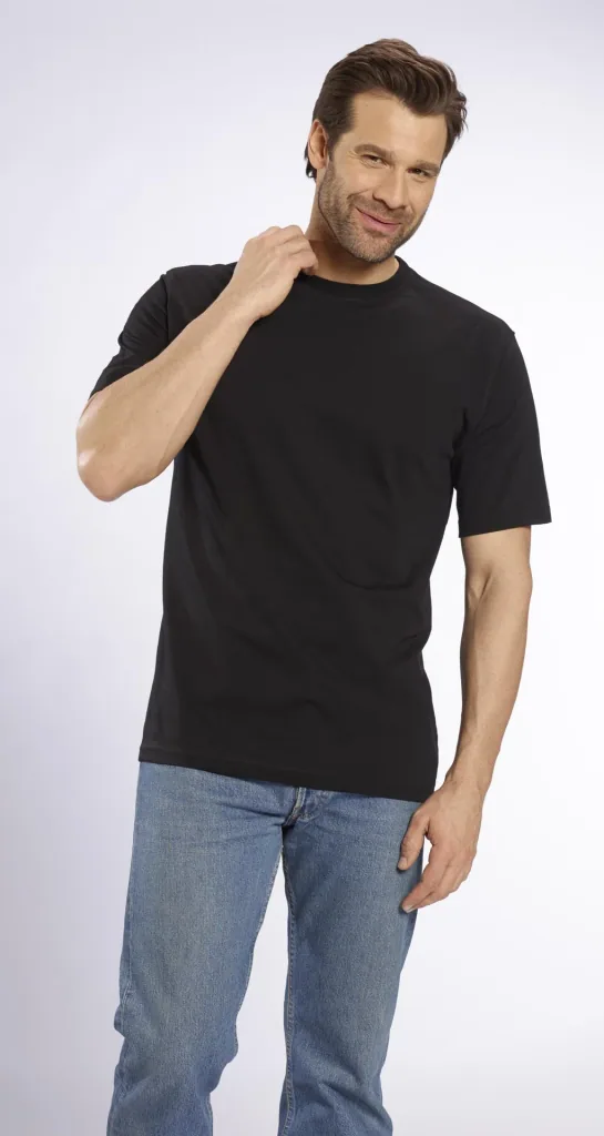 Big Size T-Shirt, schwarz Gr.2XL