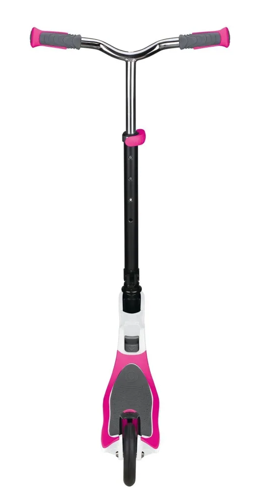 FLOW FOLDABLE 125   Tretroller, 125 mm, ABEC 5, höhenverstellbar, Klappmechanismus, weiß-neon pink