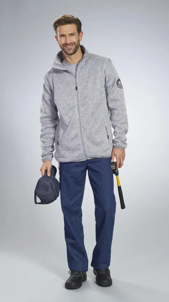 Arbeitsjeans aus strapazierfähigem Denim, Farbe blau, Gr. 48