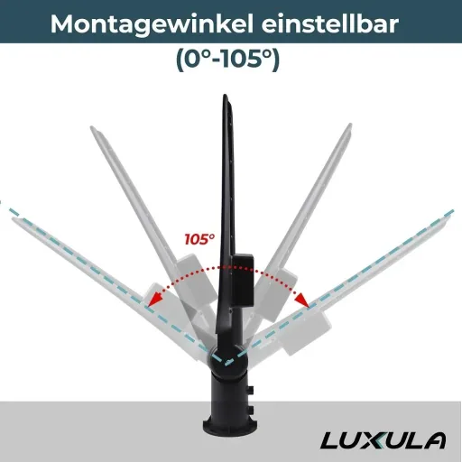 LED-Straßenleuchte 100 W bietet 11700 lm, 5000 K (neutralweiß) & IP65 Schutz