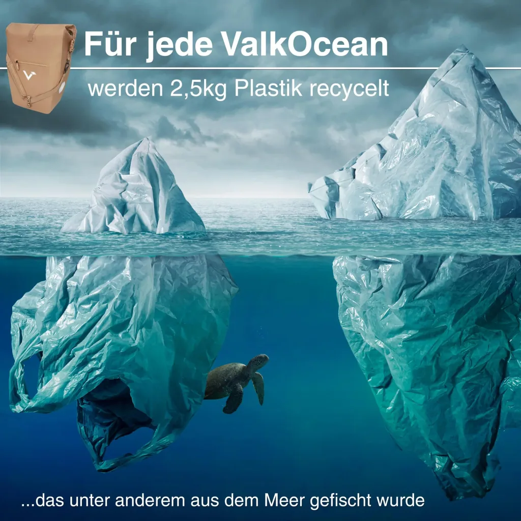 ValkOcean Gepäckträgertasche, Beige