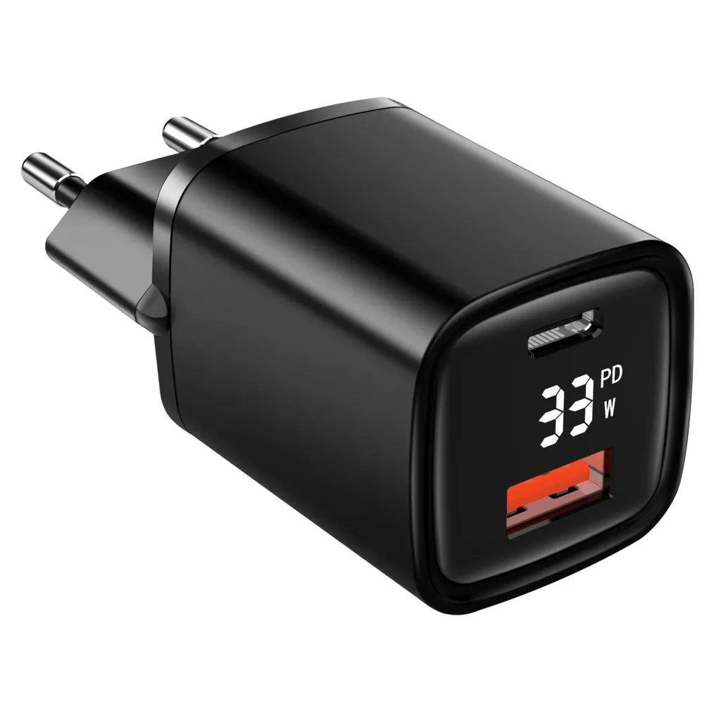 Dual USB Ladegerät mit USB-C / A Port mit Schnellladefunktion, 33 Watt PowerDevice