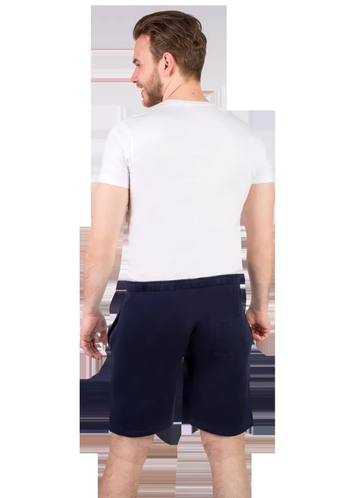 Shorts aus Baumwolljersey, Farbe marine, Gr.M