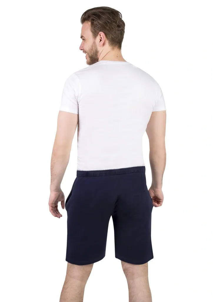 Shorts aus Baumwolljersey, Farbe marine, Gr.M