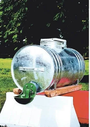 Wasserfass, 400 l mit Holzkufen