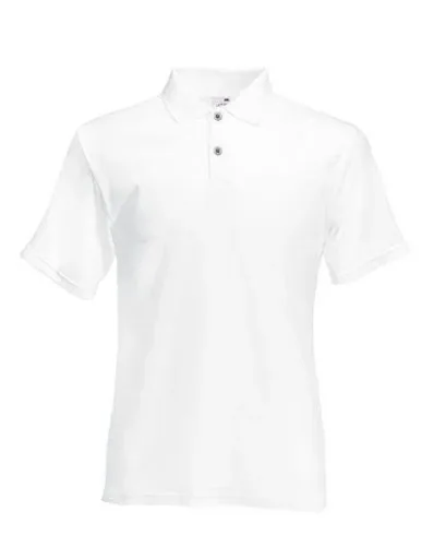 Poloshirt mit Piquestruktur, Farbe weiß, Gr.XL