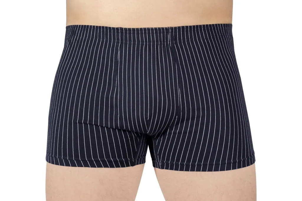 Boxershorts im Doppelpack, Farbe marine/marine gestreift, Gr.M