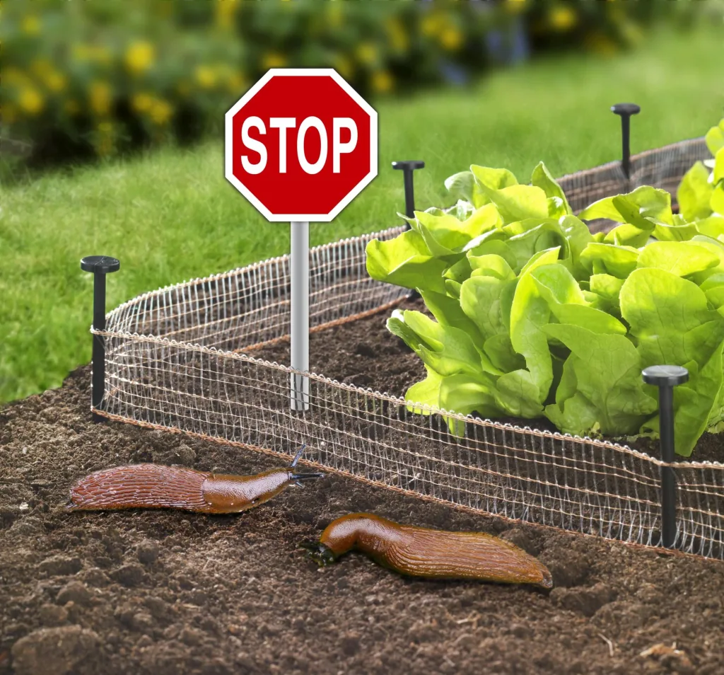 Schnecken Stop, 8 m Kupferband + 8 Erdnägel