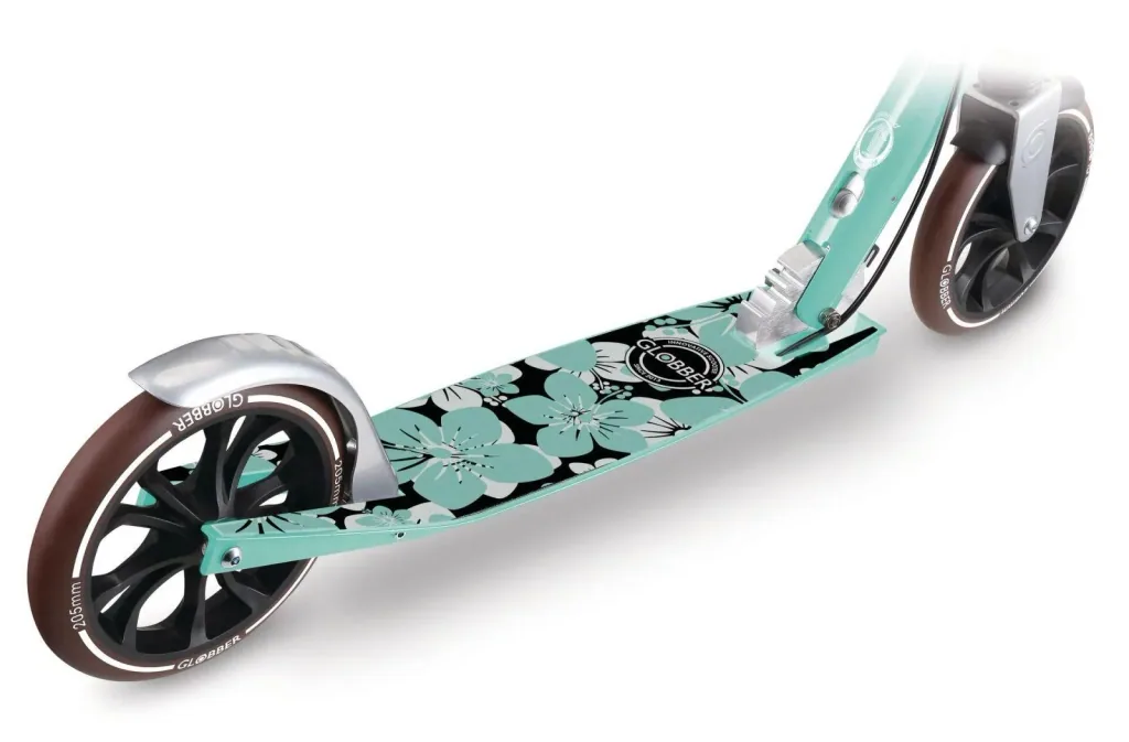 NL 205 Deluxe Tretroller, 205 mm, ABEC 7, Handbremse, höhenverstellbar, Frontfederung, Klappmechanismus, mint