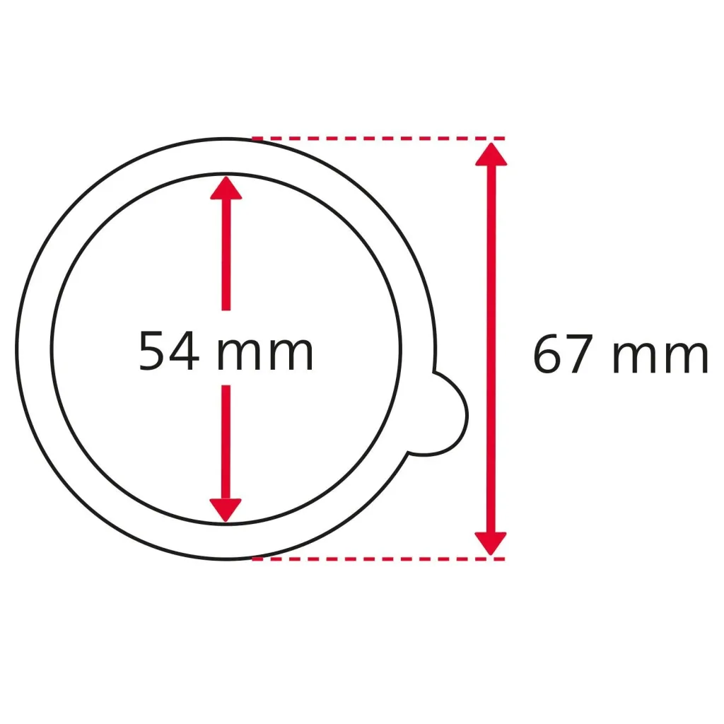 Einkoch-Gummiringe, 54 x 67 mm, Einfüllmündung 60 mm, 6 Stück