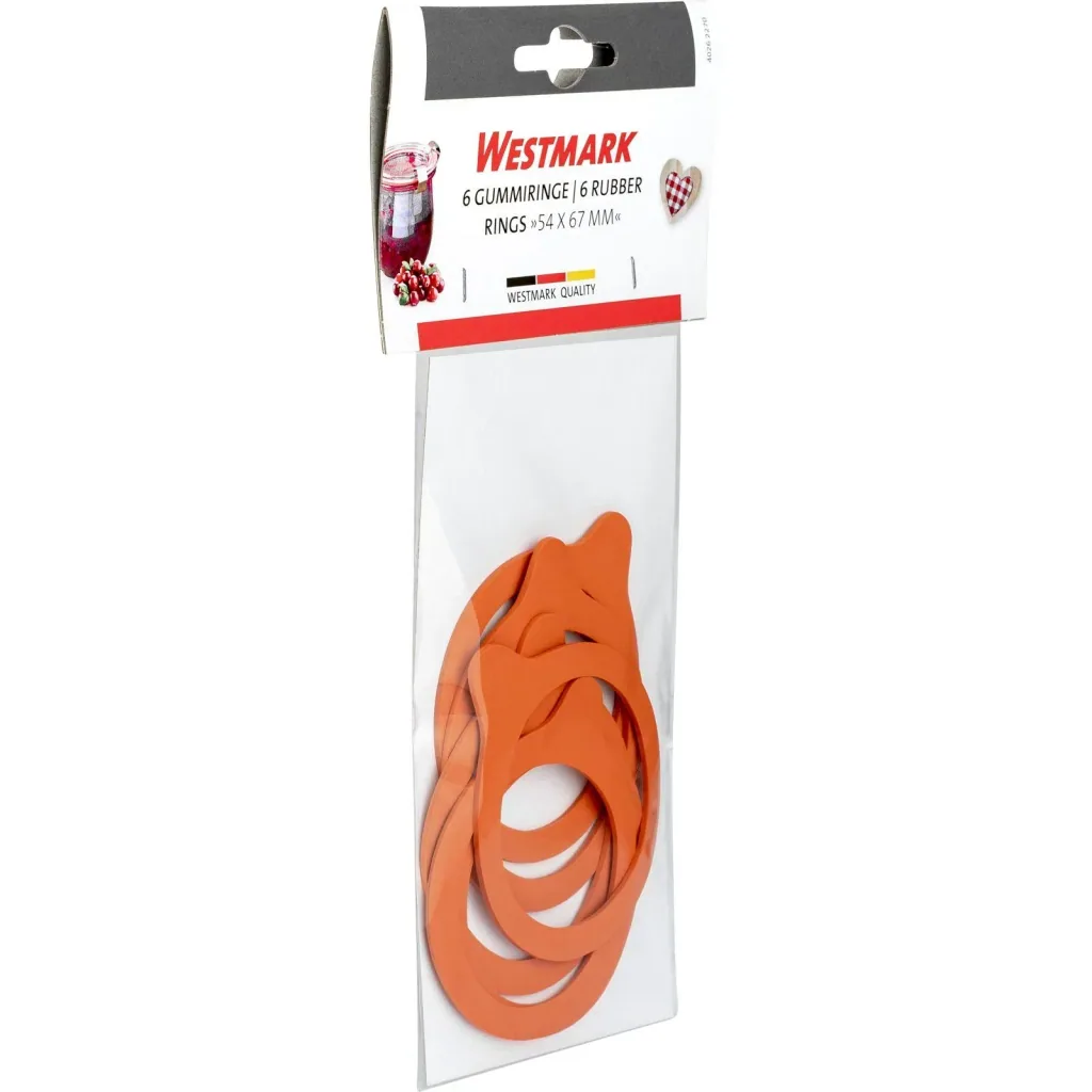 Einkoch-Gummiringe, 54 x 67 mm, Einfüllmündung 60 mm, 6 Stück
