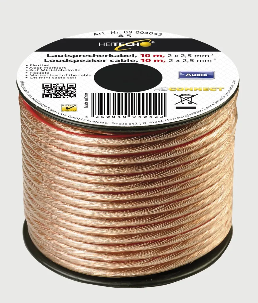 Lautsprecherkabel 10m, 2x2,5mm²