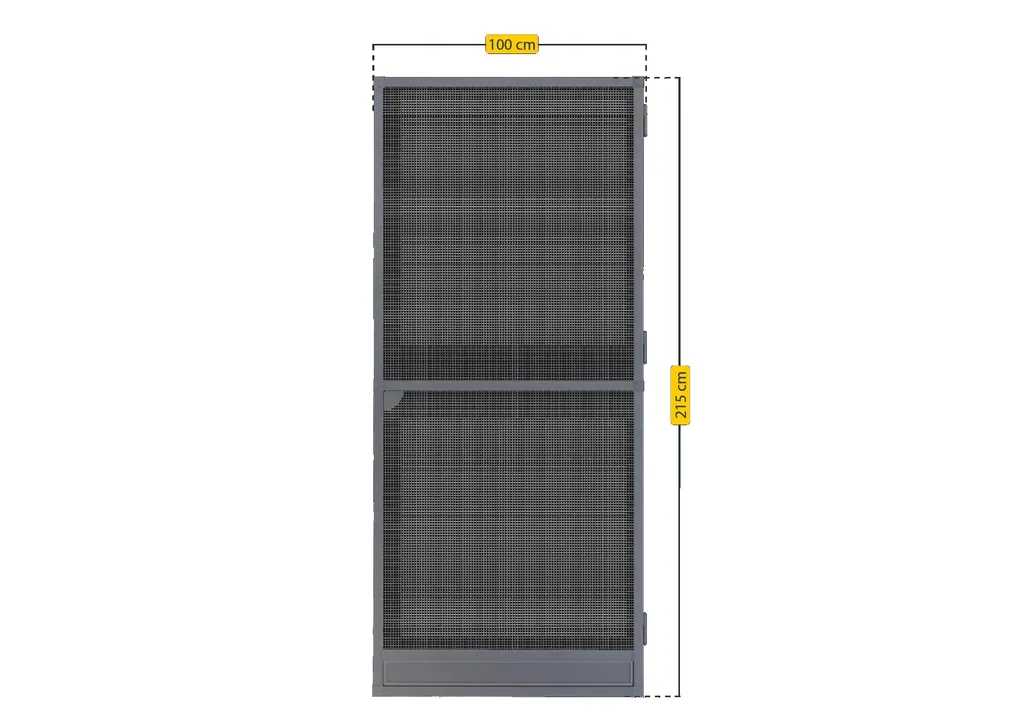 Fliegengittertür Premium, 100 x 215 cm, Farbe anthrazit