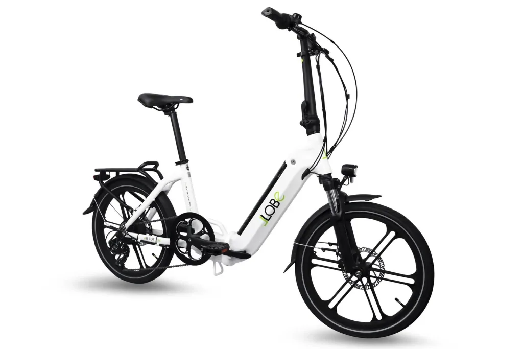 Unisex City E-Bike 20 Zoll, Rahmenhöhe 37 cm, 7-Gang Kettenschaltung, Gala white (Faltrad)