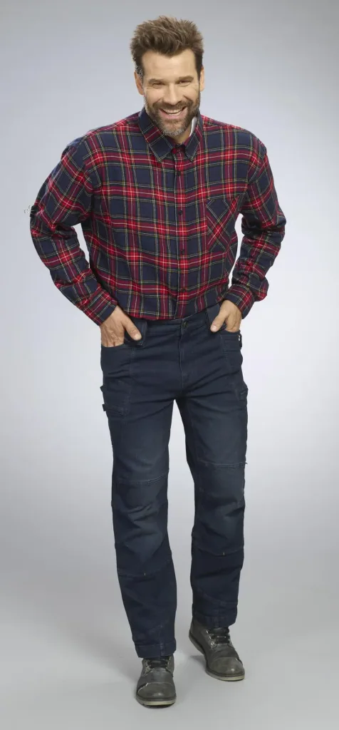 Arbeitsjeans mit Stretch, Farbe jeansblau, Gr.48