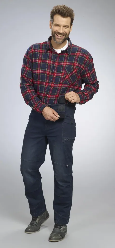 Arbeitsjeans mit Stretch, Farbe jeansblau, Gr.48