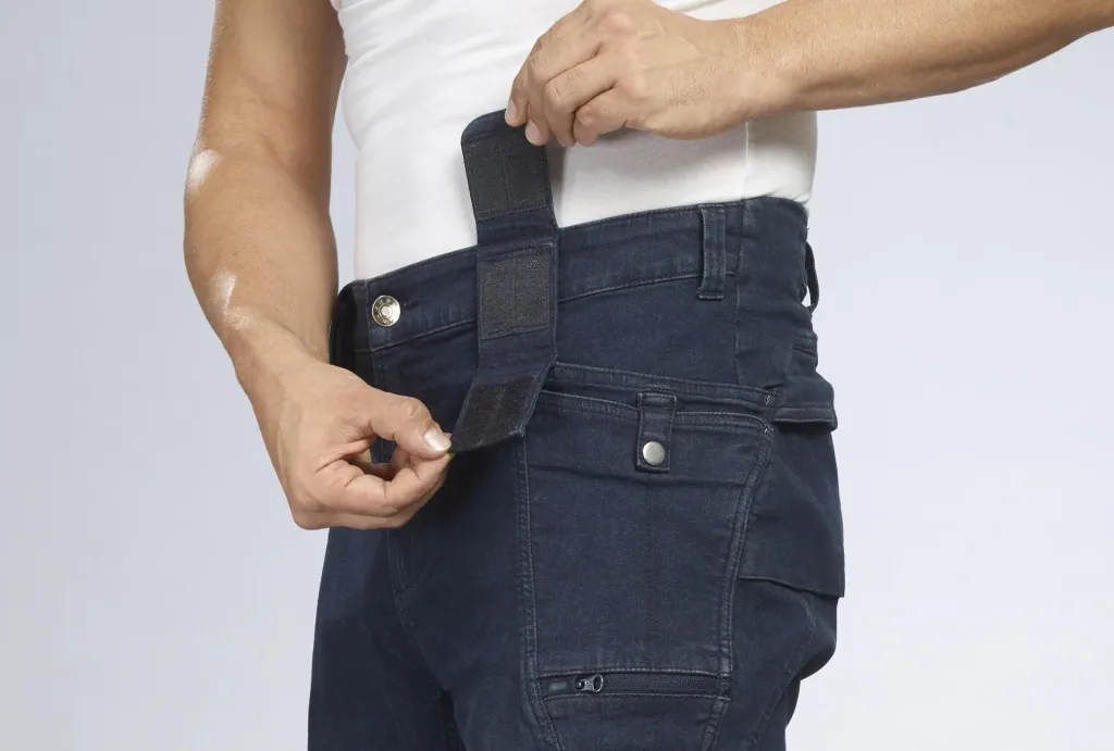 Arbeitsjeans mit Stretch, Farbe jeansblau, Gr.48