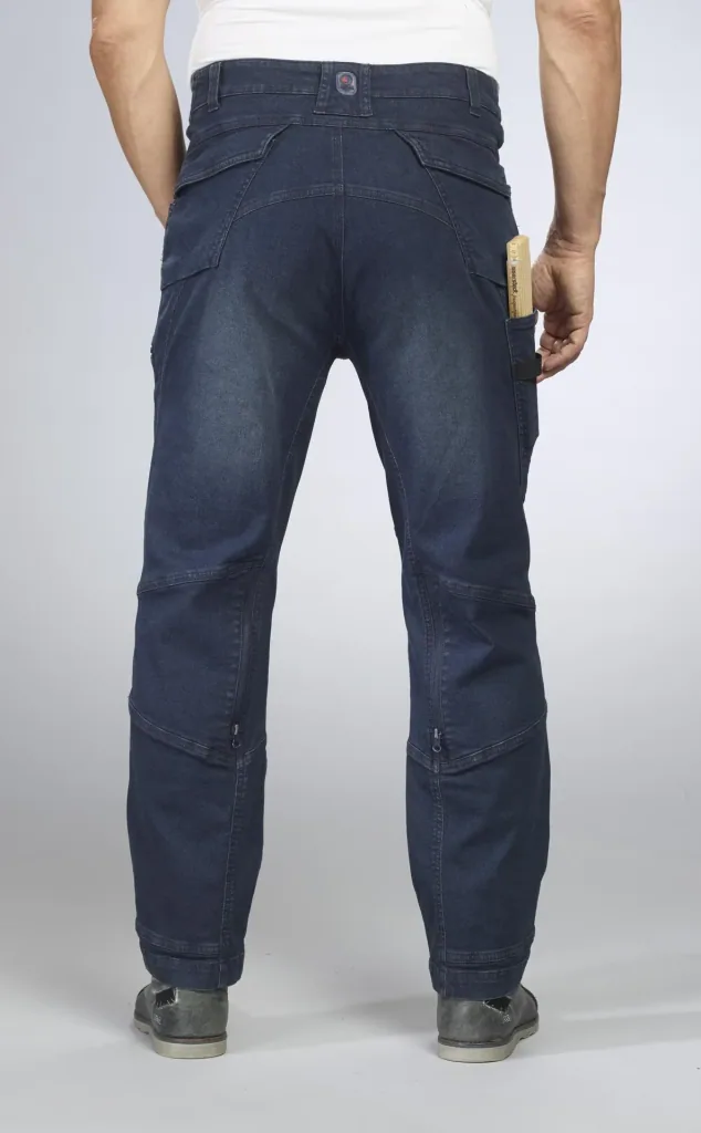 Arbeitsjeans mit Stretch, Farbe jeansblau, Gr.48