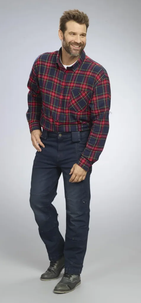 Arbeitsjeans mit Stretch, Farbe jeansblau, Gr.48