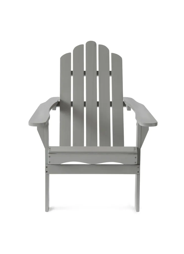 Adirondack Gartensessel "Ben" lichtgrau