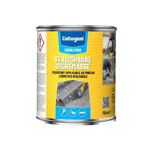 Dauerelastische Dichtmasse Regendicht, 750 ml - 100 % wasserdicht - grau