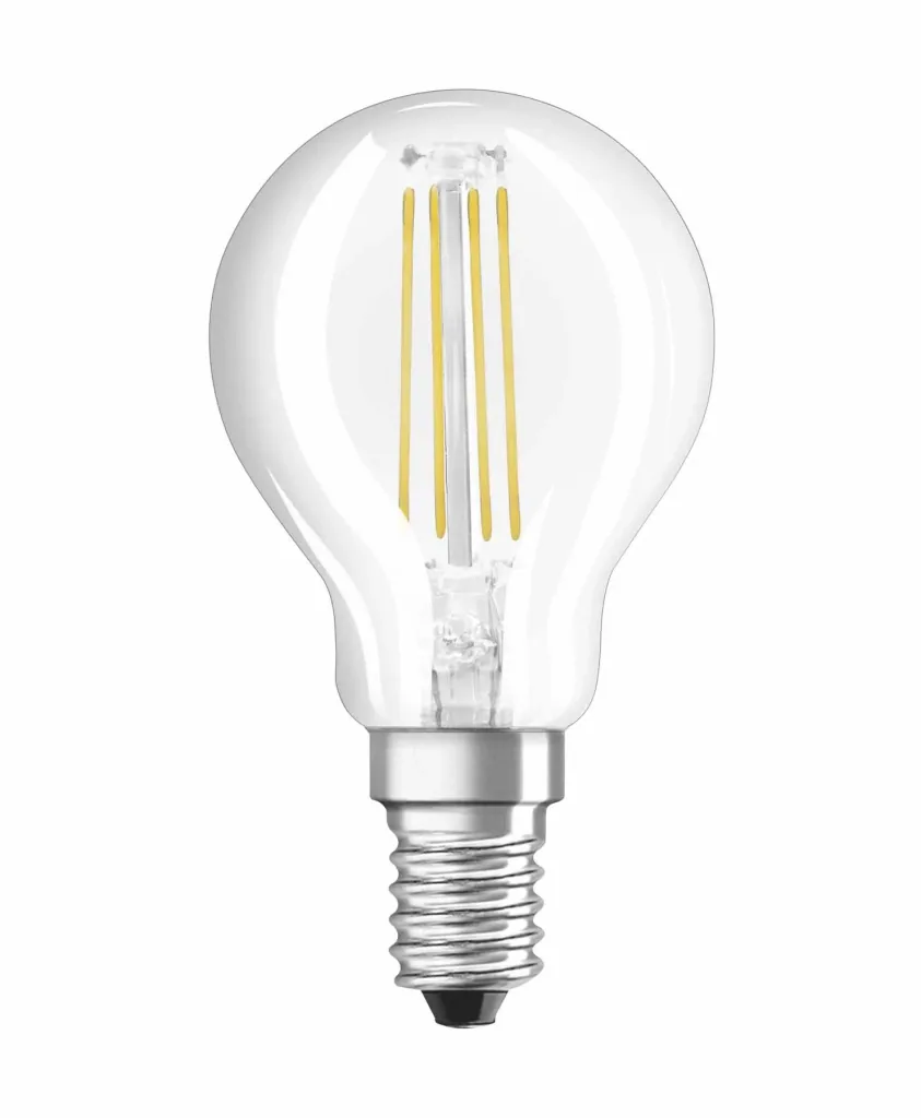 LED STAR FILAMENT Tropfenlampe mit 6,5 Watt, E14, warmweiß, klar