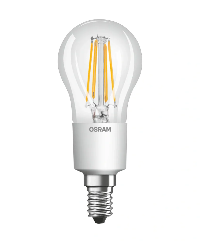LED STAR FILAMENT Tropfenlampe mit 6,5 Watt, E14, warmweiß, klar