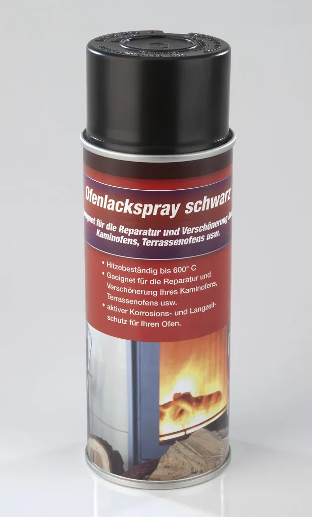 Ofenlack, schwarz, 400 ml Spraydose, Hochtemperaturspray bis 600°C