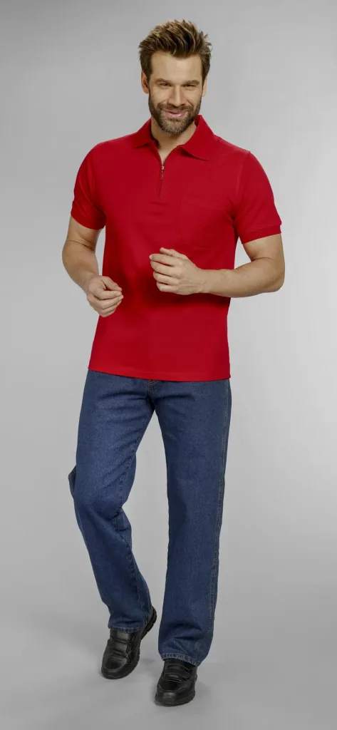 Poloshirt rot, Gr.M
