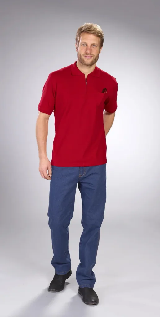 Poloshirt rot, Gr.M