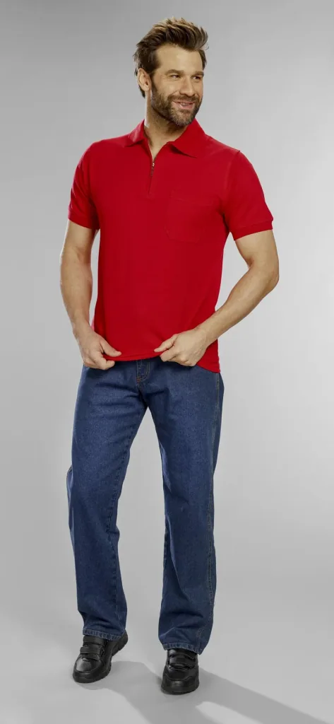 Poloshirt rot, Gr.M