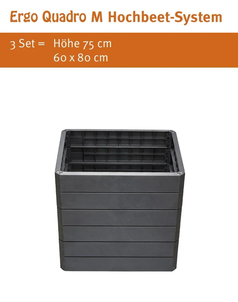 Hochbeet-System Stone "Ergo Quadro", Größe M