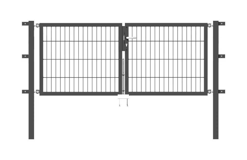 Doppeltor Flexo mit Zubehör, anthrazit, Breite 200 cm, Höhe 100 cm, PF: 60x60 cm