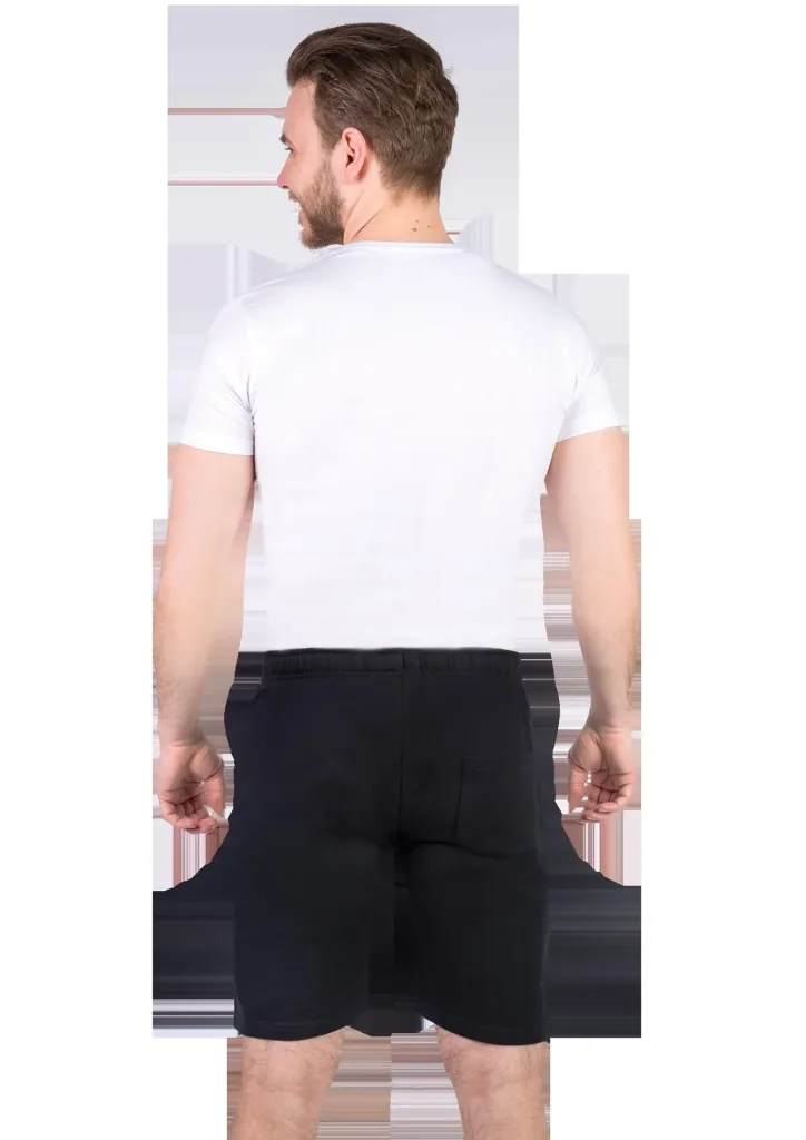 Shorts aus Baumwolljersey, Farbe schwarz, Gr.3XL