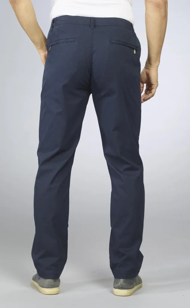 Stretchhose mit Komfortbund, Farbe marine, Gr.48
