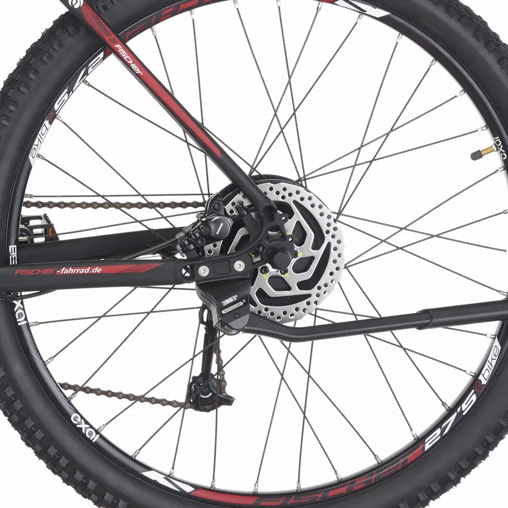Unisex E-Bike MTB, 27,5 Zoll, Rahmengröße 48cm, 10-Gang Kettenschaltung, schwarz matt, MONTIS EM 1726