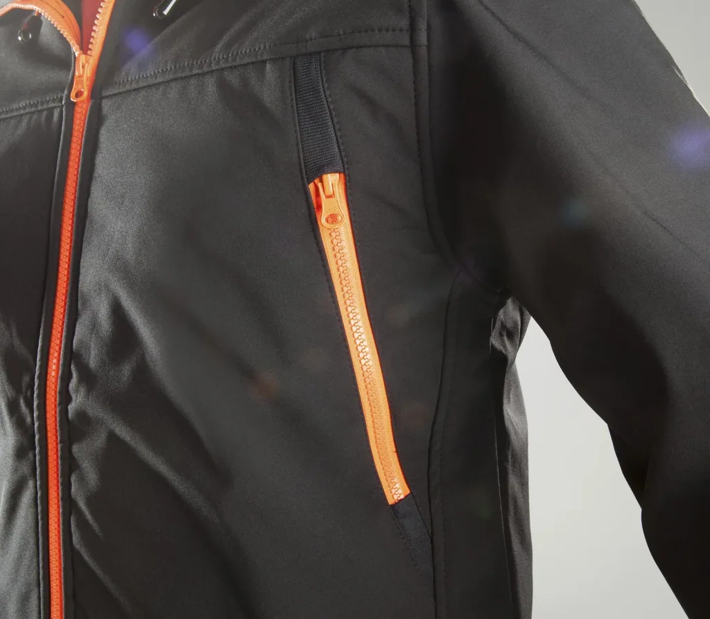 Softshelljacke, Farbe schwarz-orange, Größe 3XL