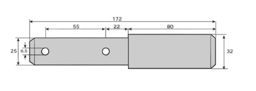 Oberlenker-Stufenbolzen, Kat. 2 (Ø 25 mm) - 3 (Ø 32 mm)