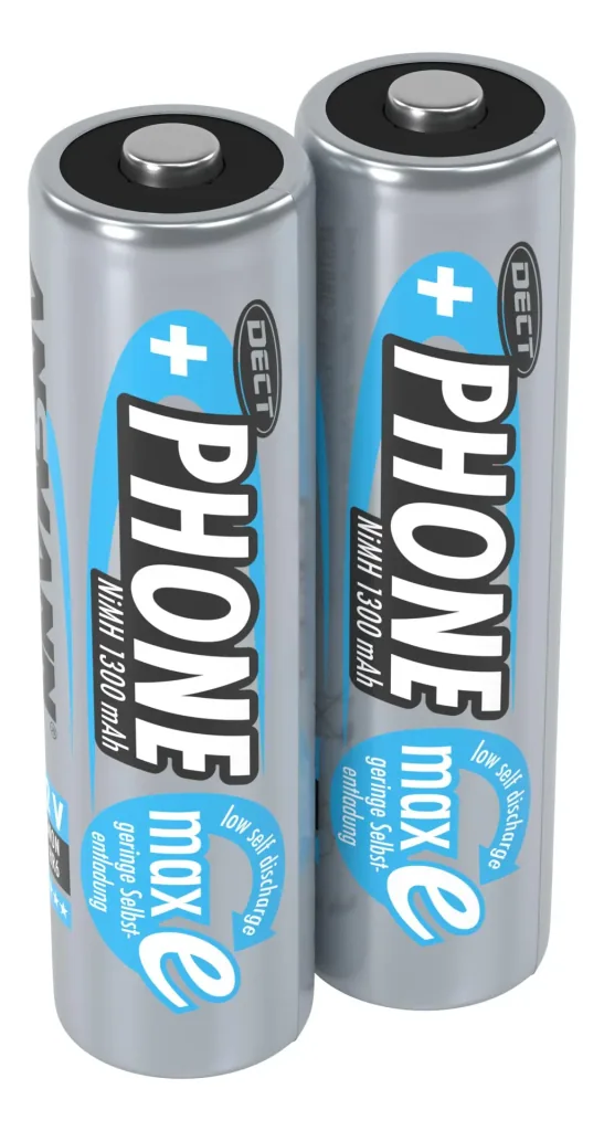 Phone NiMH Mignon (AA) Akku mit 1300 mAh und maxE Technologie - 2 St