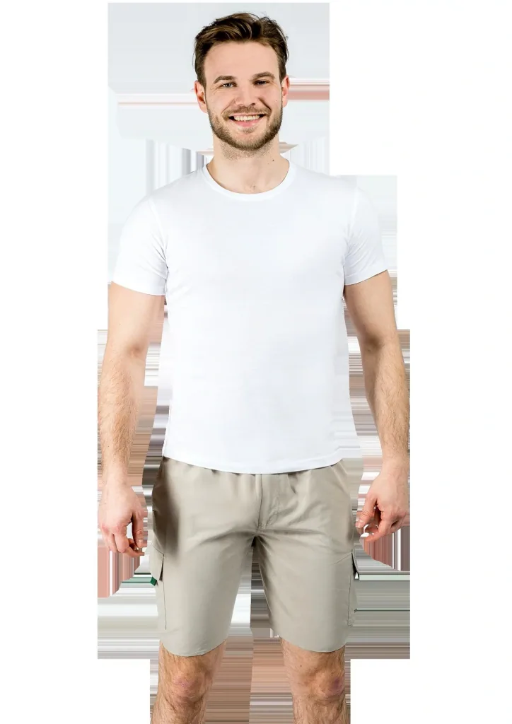 Cargoshort mit Gummizug, Farbe sand, Gr.2XL
