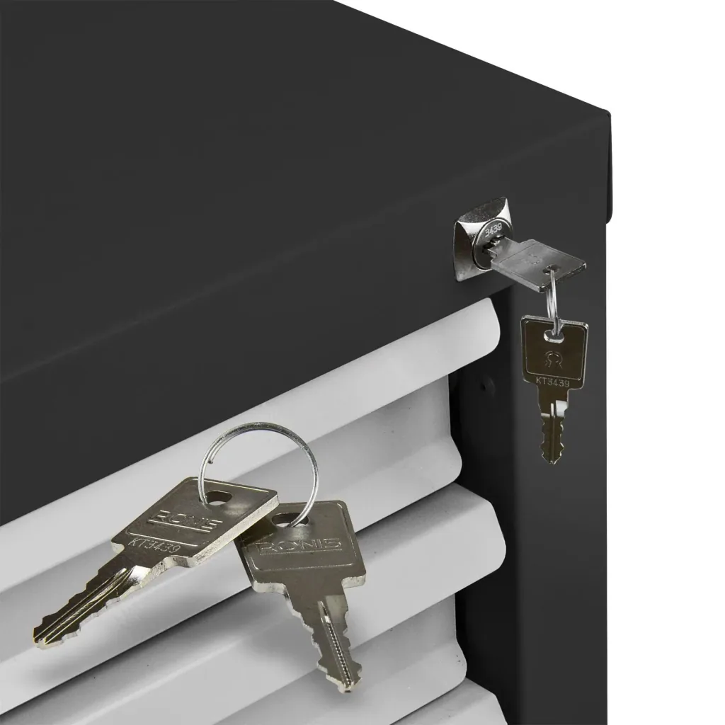 Schubladenschrank / Werkzeugschrank mammut, 7 Schubladen, RAL 7016 / 7035