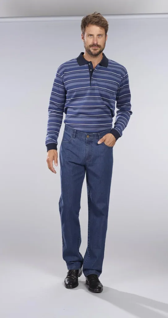 Komfortjeans, Farbe bluestone, Gr.48