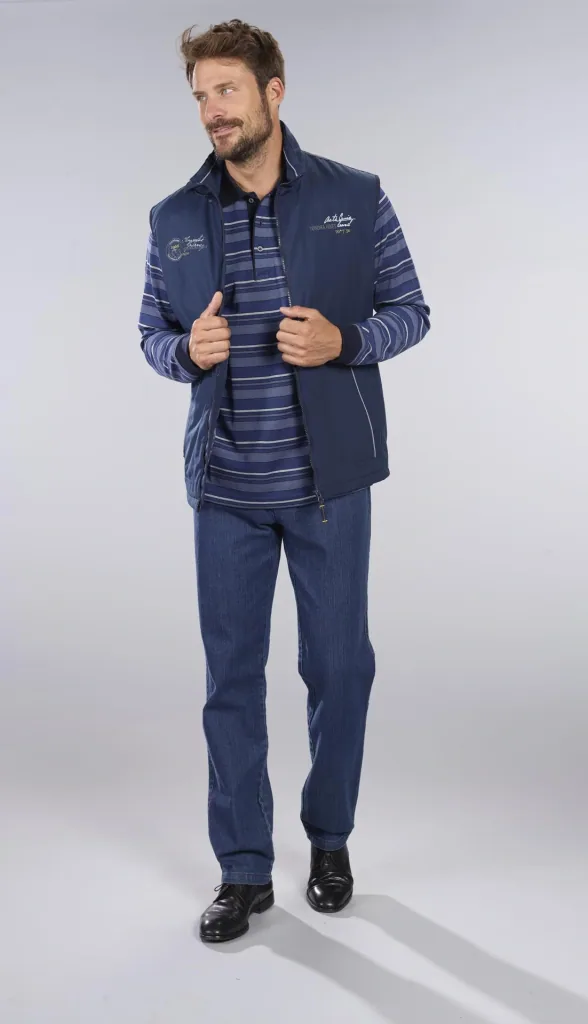 Komfortjeans, Farbe bluestone, Gr.48